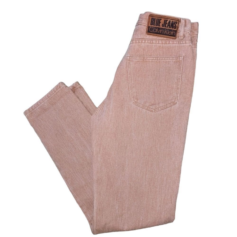 ‎Calvin Klein 80s vintage tan jeans size 6